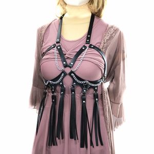 Women's Tanks Sexy Trend Collar Waist Chain Five Star Belt With Fringe