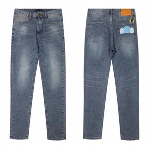 Jeans Herren Designer Beine Offene Gabel Enge Kürbis Capris Denim Gerade Hosen Fügen Sie Fleece Verdickte Schlankheits Stretch Jean Hosen Homme Kleidung Stickerei Druck hinzu