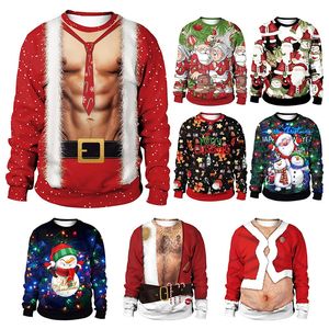 Christmas Party Men's Printed Crewneck Sweatshirt Christmas Gift Clothing Couple Clothing Fun Extra Large Street Clothing 231115