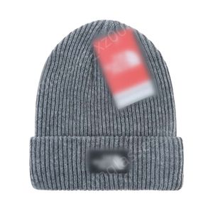 Designer de gorro de frente para o norte de alta qualidade chapéu de luxo/crânio feijão de inverno Homens e mulheres projetam chapéus de malha de queda