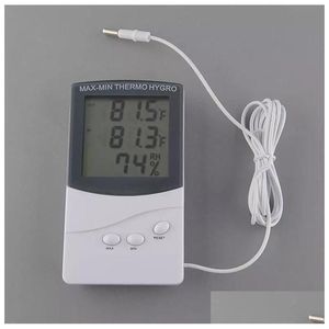 Temperaturinstrumente Großhandel Ktj Ta318 Hochwertiges digitales LCD-Innen-/Außenthermometer Hygrometer Temperatur Luftfeuchtigkeit Therm Dh6Po