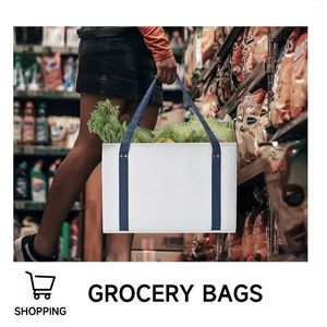 Torby do przechowywania wielokrotne użycie spożywczej torebka na zakupy ciężka torba na płótnie noszenie dostawy żywności eco na supermarket