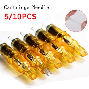 Tattoo Needles 510 Yellow Dragonfly Tattoo Ink Cartridge Needles 1 3 5 7 9 11 13 14 15 RL RM RS M1 for Tattoo Machine Pen Needle Accessories 231115