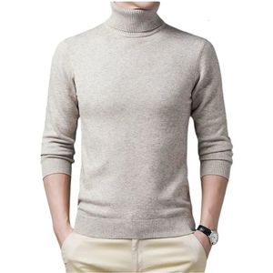 Maglioni da uomo Maglioni da uomo Dolcevita tinta unita Pullover Pull Homme Camicetta fredda T-shirt a maniche lunghe invernali 231114