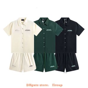 Designer-Modebekleidung für Herren, T-Shirt, T-Shirt, stellt ein neues, einfaches Polo-Hemd, kurzärmliges Mesh-Shorts, High Street Br, lässiges Sport-Set dar