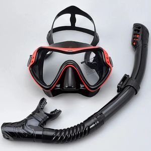 Diving Mirror Breathing Tube Set for Men and Women New Adult Large Frame Silicone Face Mirror Swimming Submarine Mask