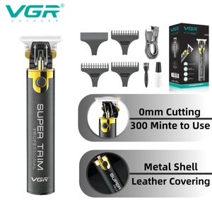 Hair Trimmer VGR T9 Mens Electric Clipper Professional Cutting Machine Metal Shell For dla mężczyzn V082 231115