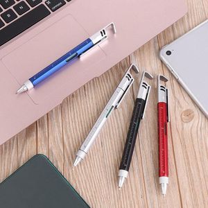 Writing Tool Multifunctional Stationery School Office Supplies Spirit Level Pens Plastic Ballpen Screwdriver Ballpoint