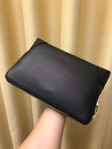 Luxury Designer Classic Brand Men's Clutch Bag Högkvalitativ handväska läder portfölj 969-5