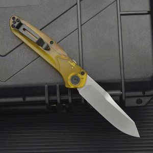 Top Quality BM 9400 AUTO Tactical Knife D2 Stone Wash Blade PEA Plastic Handle EDC Pocket Folder Knives with Retail Box