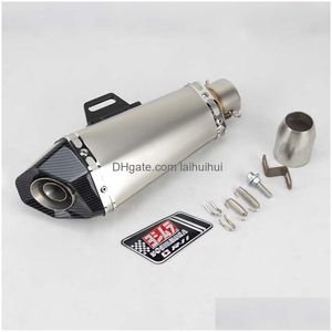 Exhaust Pipe Motorcycle 51Mm Inlet Yoshimura Muffler For Fz1 R6 R15 R3 Zx6R Zx10 1000 Cbr1000 Gsxr1000 650 K7 K8 K11 Drop Delivery M Dh0H5