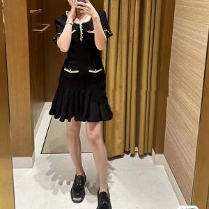 Casual Dresses Sandro French Style Dress Fishtail Pleated Dress for Women