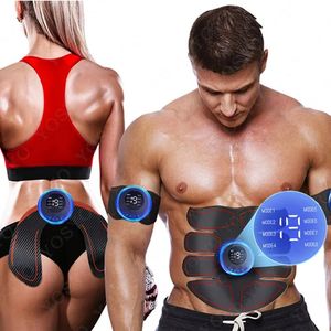 Slimmbälte USB -laddning EMS Muskelstimulering Puls Massager Abdominal Arm Body Hip Training Weight Loss Famess Family Travel 231115