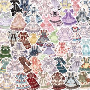 50Pcs Cartoon Dress Stickers Non-Random Waterproof Vinyl Sticker Laptop Skateboard Motor Water Bottle Snowboard Notebook Wall Car Decals Kids Gifts