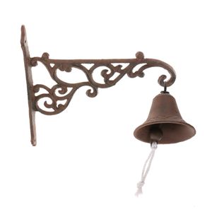 Christmas Decorations Cast Iron Dinner Bell Simple Wall Mount Metal Door Home Garden Porch Patio Farm Yard Cabin Craft Decoration Retro 231115