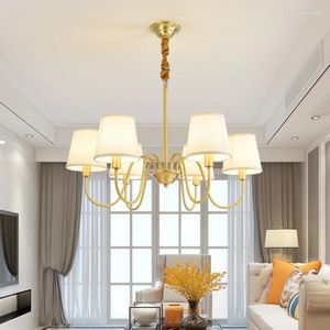 Chandeliers Modern Chandelier Living Room Home Decor Gold For Kitchen Copper Lights Weddings Lamp Bedroom Interior