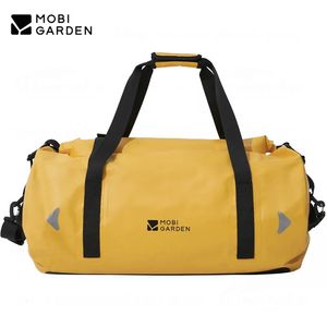 Outdoor Bags 60L Waterproof Storage Bag Camping Tourism Portable Hiking Bicycle Motorcycle Yellow High Capacity 231114