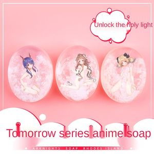 Partybevorzugung Original Anime Seife Zweidimensionales Baden Transparent Handgemachtes Geschenk Heiliges Licht Mädchen Badezimmerzubehör Waschen Gesicht Favo