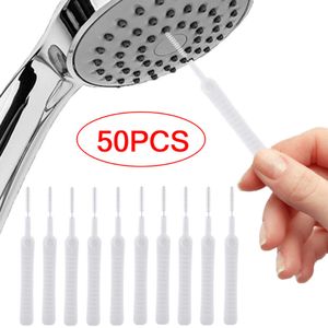 New 50/10pc Mini Shower Cleaning Brush Shower Head Anti-clogging Nylon Brush Computer Keyboard Cleaner Phone Hole Dust Cleaning Tool