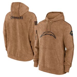 Los Angeles''Chargers''Men women youth Hoodie Salute To Service Club Pullover T-Shirts Sweatshirts football- Brown