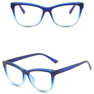 Solglasögon unisex anti Blue Light Plat Glasses Vikt Rensningsläsning för datortelefonskärm