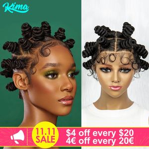 Synthetic Wigs Knotless Braids Wig Box Braided Hair Twist Buns Full Lace African Braiding For Black Women 231115