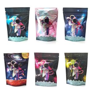 Moon rock packing bags astronaut cosmonaut sprinklez 35g mylar glue Resealable packaging bag Fwexc