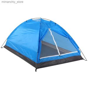 Tält och skyddsrum 2 person camping tält sjunga lager portab kamouflage vattentät utomhus camping vandring trädgård sol sköld ultralight strand tält q231115