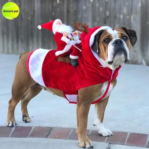 Köpek giyim Noel kostüm köpek kıyafetleri sıcak Noel Slaus evcil köpekler Noel cosplay kostüm dekorasyon kış sıcak Noel ceket 231114