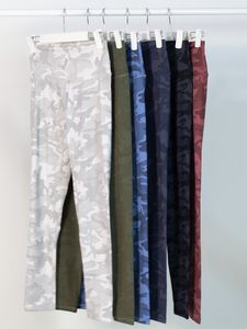LL Womens Camo Yoga Pants Push Up Fitness Tights Soft High Waist Hip Lift Elastic TLine Outdoor Sports Pants 5 Colors