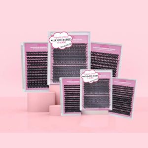 Cílios Postiços 280pcs 60D80D Mix Comprimento CD Curl Fácil de Aplicar em Casa DIY Lash Extension Kit 231115