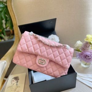 10A Designer Bag Plaid Flap Caviar Shoulder Handbag Genuine Leather Double Letter Solid Color Buckle Square Stripe Lady Messenger Evening Bag Fashion Totes Bag