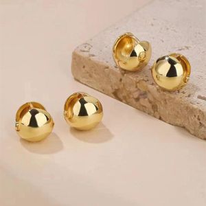 Backs Earrings Gold Color Chunky Hoop Charm For Women Punk Ear Jewelry Girl Gift Wholesale