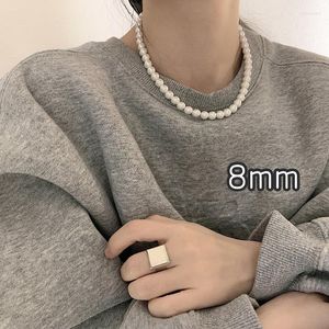 Catene regalo Articoli a catena femminile con girocollo alla moda coreana Accessori Y2k Gioielli per donne in collana di perle