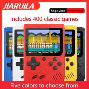 Jogadores de jogos portáteis Retro Portátil Mini Handheld Video Game Console 8-Bit 3.0 Polegadas Color LCD Kids Color Game Player Built-in 400 Jogos 231114