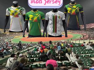 2023 2024 Ma Lii Eagle Head Exclusividade Futebol Jerseys África Home Away Player Versão Curta Homens Camisa 23/24 2rd