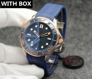 2023 Watch 42mm homens OROLOLOGIO Mens Designer de luxo Relógios de movimento automático Mechanical Montre de Luxe Assista NATO 300M Relógios de pulso Sea Watch Master