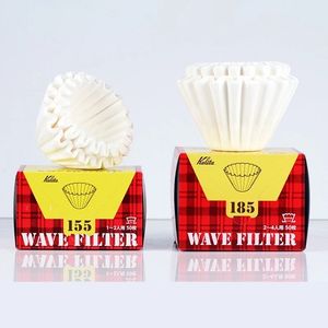 Kaffefilter Kalita Wave Paper 50 Sheets Häll över 155 för 1 till 2 koppar 185 2 4 CupSr 50p Hand Brew 230414