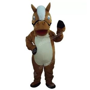 Christmas Brown Horse Mascot Costume Top Quality Halloween Fancy Party Dress Cartoon Character Outfit Suit Carnival Unisex Outfit Advertising Props