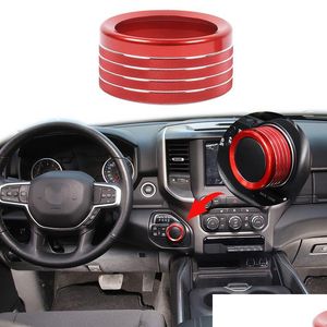 Other Interior Accessories Aluminum Alloy Gear Shift Switch Knob Bezel Accessories For Dodge Ram 1Pcs Red Drop Delivery Automobiles Mo Dhok4