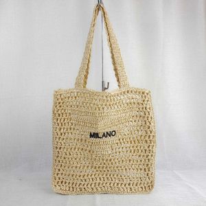 Summer Beach Shoulder Bag Straw Bags Casual Rattan Women Handbags Wicker Woven Female Totes Large Capacity Lady Bag Travel Purse handbag