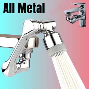 New Metal 1080° Universal Rotation Faucet Sprayer Head 22 24mm Adaptor Washbasin Faucet Extender Aerator Bubbler Nozzle Kitchen Tap