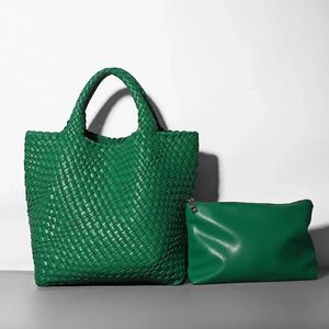Torby wieczorowe torebki i torebki, żeńskie mikrofibry na dzianinowe torba z zieloną pracą biznesową letnią plażę 2023