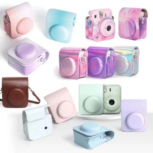 Akcesoria torby z kamerą Przenośna torba z kamerą podróżną do Fujifilm Instax Mini 12 Instant Camera torebki ochronne okładki z paskiem na ramię 231114