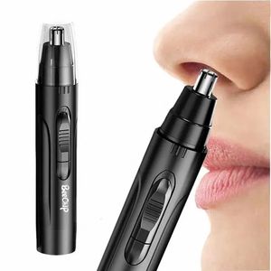 Clippers Trimmer Black Electric Nose Hair Trimmer för män och kvinnor tillgängliga med lågt buller högt vridmoment Hastighet Motor Washable Nasal 231115