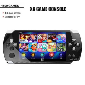 Taşınabilir Oyun Oyuncuları X6 4.0 İnç El Taşınabilir Oyun Konsolu 8G 32G Preinstalle 1500 Ücretsiz Oyunlar Destek TV Çıkış Video Oyunu Makineli Oyuncu 231114