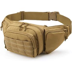 Utomhuspåsar Taktiska män i midja Pack Nylon Vandring Telefon Pouch Sports Army Militärjakt Klättring Camping Belt Bag 231114