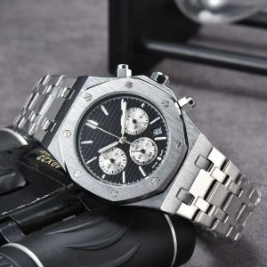 Лучшие продажи кварцевые наручные часы для мужчин 2023 Новые мужские часы с шестью иглами, все циферблаты, высококачественный люксовый бренд, часы с хронографом, стальной ремень, мода, Aude Montre De One