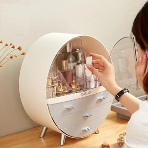 Pudełka do przechowywania organizator makijażu uchwytu pędzel kosmetyczny z pyłami za darmo pokrywę przenośne wodoodporne szuflady na szminkę do szminki