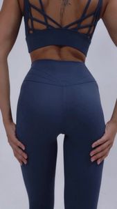 Avrupa ve Amerikan Patlamaları Lulu Orijinal Yoga Takım Kadın İnce Omuz Güzellik Back Sport Sütyen Yüksek Bel Spor Yoga Pantolon Set E720#